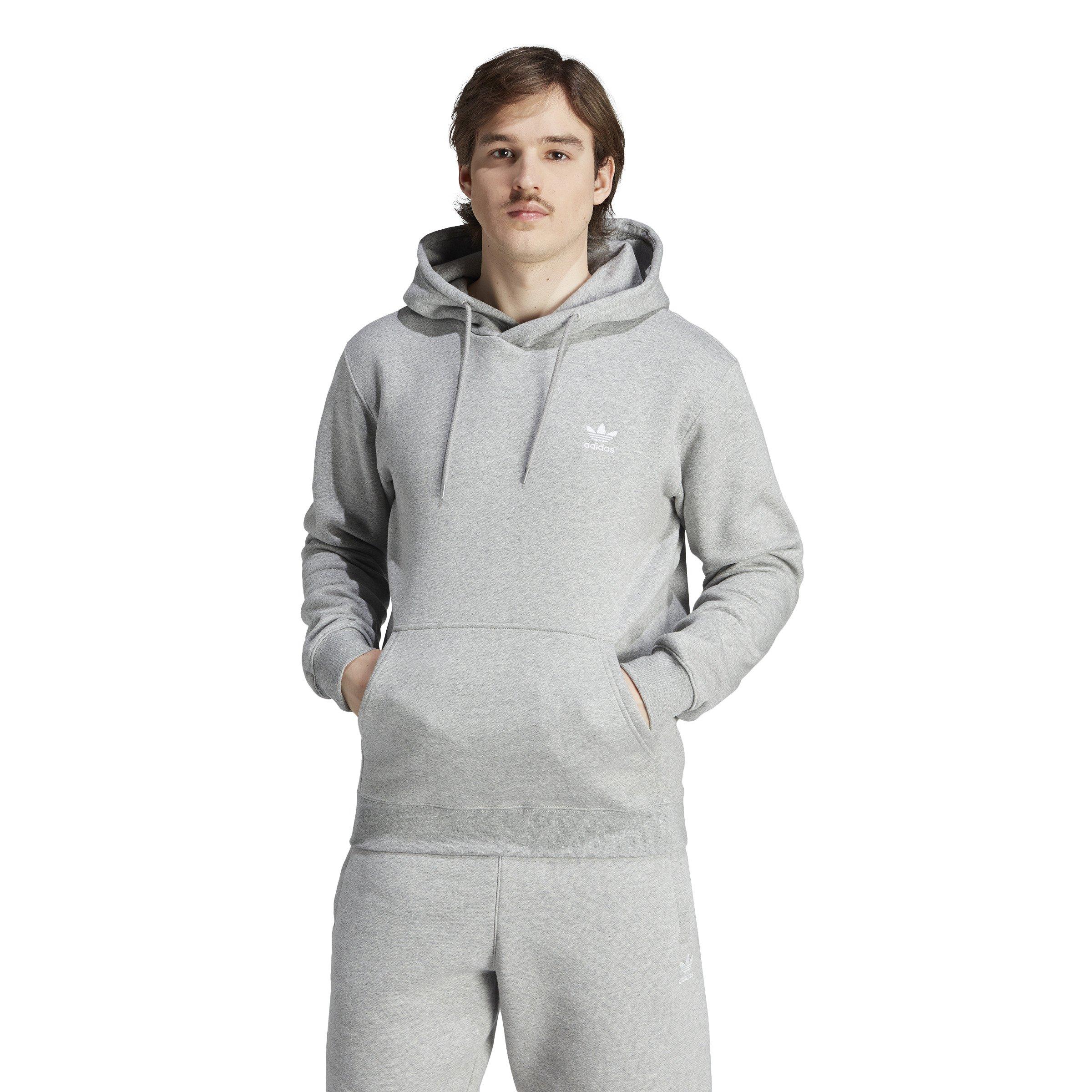 Adidas originals men's trefoil essentials online hoodie